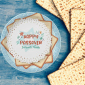Blau und Weiß Matzah Jewish Holiday Passover Pappteller