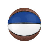 Blau und Weiß Mini Basketball (Vorderseite)