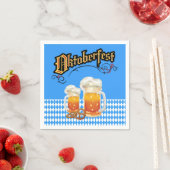 Blau und Weiß mit Biersteins Oktoberfest Napkin Serviette (Beispiel)