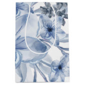 Blau und Weiß Mittlere Geschenktüte (Vorderseite)