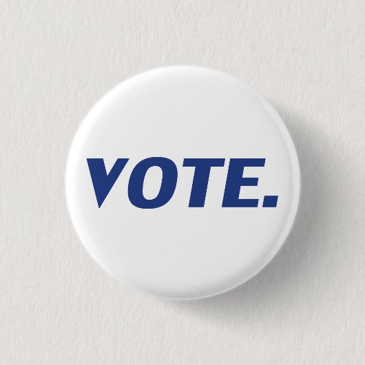 Blau und weiß, modern button (Vorderseite)