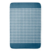 Blau und weiß Moderne Sharp Waves Badematte (Vorderseite Vertikal)
