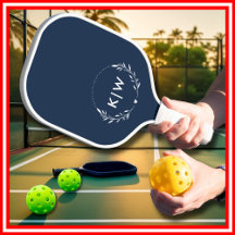 Blau und Weiß | Monogram für moderne Initials