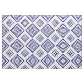Blau und Weiß Mosaik Geometric Azurblau Muster Stoff (Fat Quarter (45,7 x 55,9 cm))