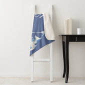 Blau und Weiß Nantucket Sherpa Blanket Sherpadecke (Beispiel)