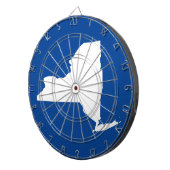 Blau und Weiß New York Dartscheibe (Vorderseite rechts)