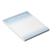 Blau und Weiß Notizblock (angewinkelt)