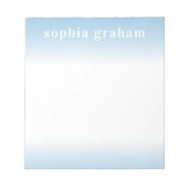 Blau und Weiß Notizblock (Vorderseite)