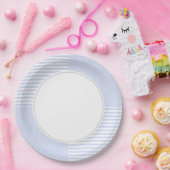 Blau und Weiß Pappteller (Party)