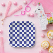 Blau und Weiß Pappteller (Party)