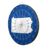 Blau und Weiß Pennsylvania Dartscheibe (Vorderseite rechts)