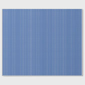 Blau und Weiß Pinstripe Geschenkpapier (Flach)