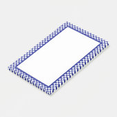 Blau und Weiß Post-it Klebezettel (angewinkelt)