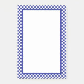 Blau und Weiß Post-it Klebezettel (Vorderseite)