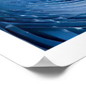 Blau und Weiß Poster (Ecke)