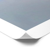 Blau und Weiß Poster (Ecke)