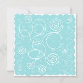 Blau und Weiß Punkte und Wirbel (Vorderseite)