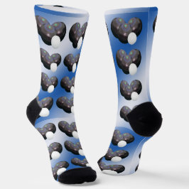 Blau und Weiß, Rasenbowle Socken