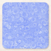 Blau und Weiß Rechteckiger Pappuntersetzer (Vorderseite)