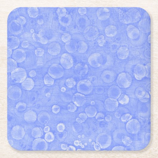 Blau und Weiß Rechteckiger Pappuntersetzer (Vorderseite)