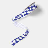 Blau und Weiß Satinband (Rückseite)