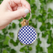 Blau und Weiß Schlüsselanhänger (Hand)