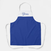 Blau und Weiß Schürze (Vorderseite)