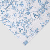 Blau und Weiß Seidenpapier (Ausschnitt)