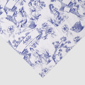 Blau und Weiß Seidenpapier (Detail)