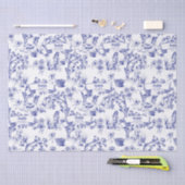 Blau und Weiß Seidenpapier (Handwerk)