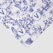 Blau und Weiß Seidenpapier (Ausschnitt)