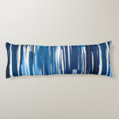 Blau und Weiß Seitenschläferkissen (Rückseite)