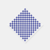 Blau und Weiß Serviette (Ecke)