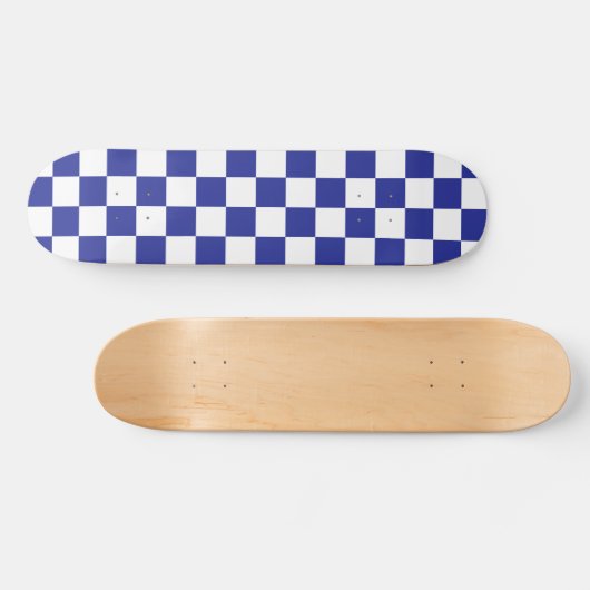 Blau und Weiß Skateboard (Horizontal)