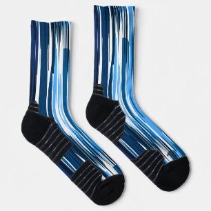 Blau und Weiß Socken
