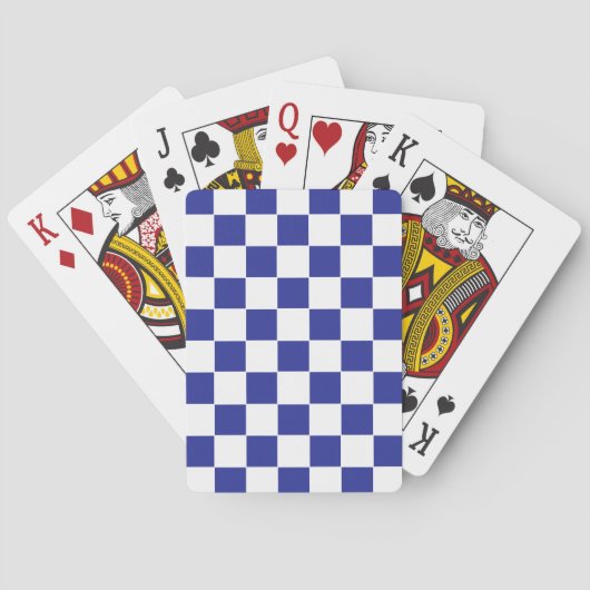 Blau und Weiß Spielkarten (Rückseite)