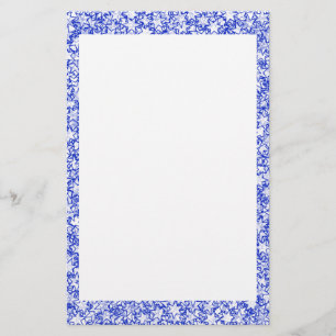 Blau-und Weiß-Stern-Team-Geist-Sport-Farben Briefpapier