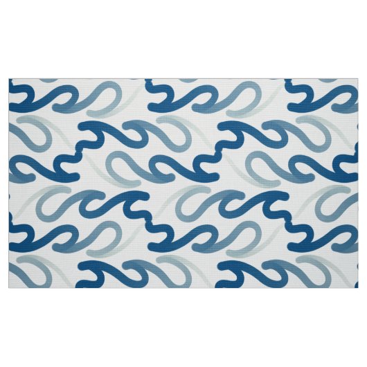 Blau und Weiß Stoff (Fat Quarter (45,7 x 55,9 cm))