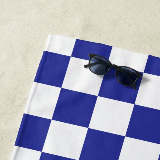 Blau und Weiß Strandtuch (Beispiel)