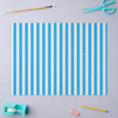 Blau und Weiß Streifen Seidenpapier (Basteln)