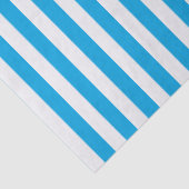 Blau und Weiß Streifen Seidenpapier (Detail)