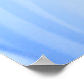 BLAU UND WEISS-STRIPIERTEXTIL POSTER (Ecke)