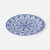 Blau und Weiß Talavera Two Pappteller (Schrägansicht)