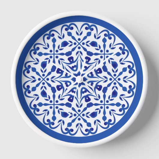Blau und Weiß Talavera Two Uhr (Vorderseite)