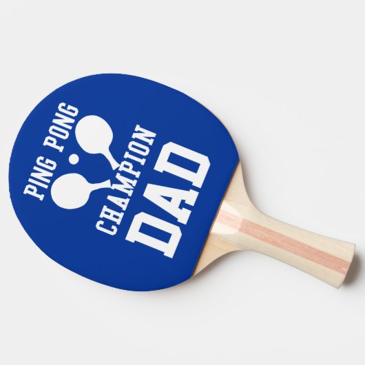 Blau und Weiß Vater Ping Paddel Tischtennis Schläger (Seitenansicht)