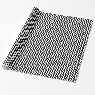 Blau und Weiß Zickzack Zig Zag Geschenkpapier