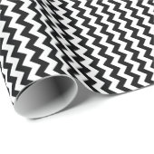 Blau und Weiß Zickzack Zig Zag Geschenkpapier (Rolleneckpunkt)