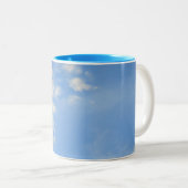 Blau und Weiß Zweifarbige Tasse (VorderseiteRechts)
