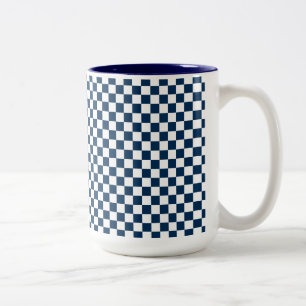 Blau und Weiß Zweifarbige Tasse