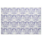 Blau- und Weißbarocke Rokoko-Muster Stoff (Fat Quarter (45,7 x 55,9 cm))
